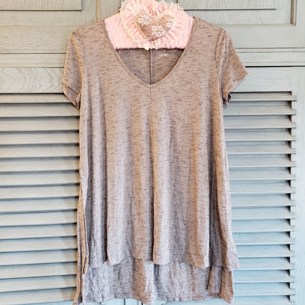 🤍Decree Women's High-Low Gray T-Shirt Size S🤍